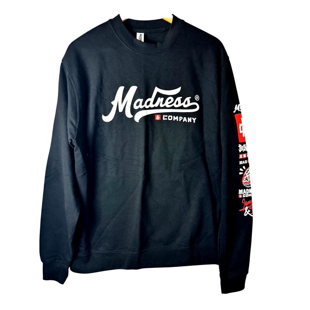 Independent Madness Company Skateboarding Graphic Crew Neck Sweatshirt Mens L